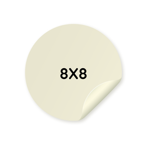 Stiker - 100 ədəd , 8x8 sm